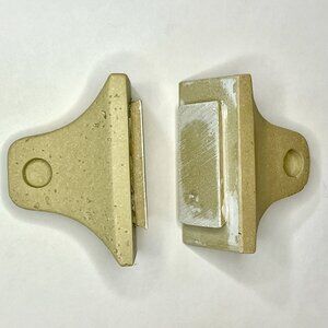 Travertine Towel Bar Holders * Cast Stone * New In Box * Holders Only